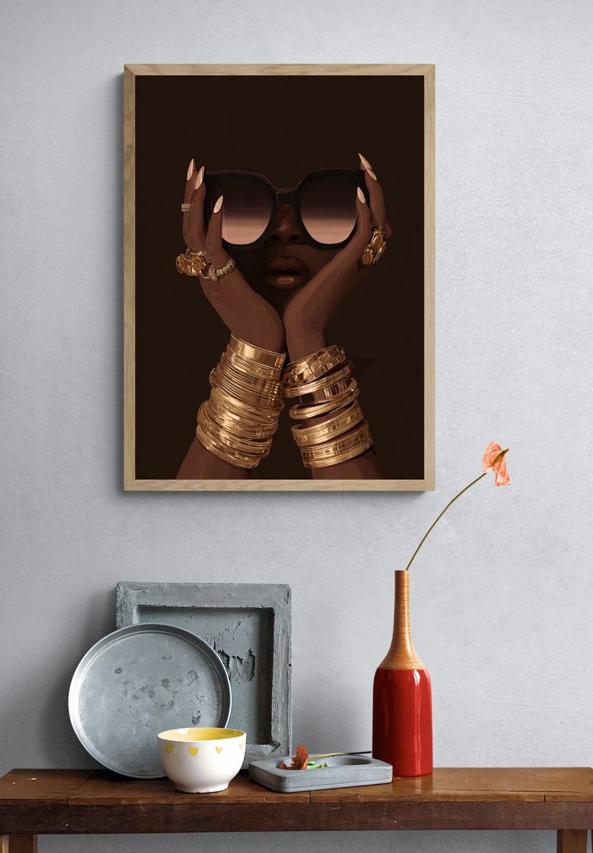 Luxury Fashion Portrait Poster. — room view 3