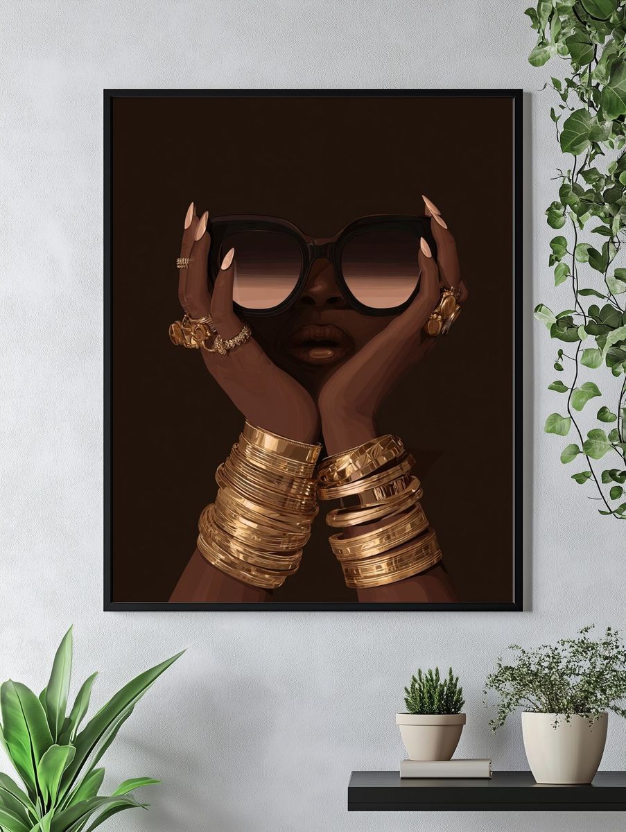 Luxury Fashion Portrait Poster. — room view 4