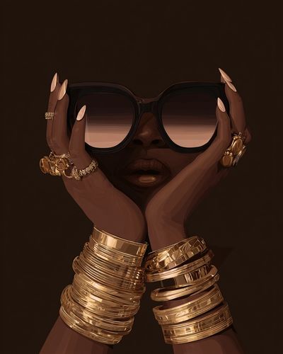 Luxury Fashion Portrait Poster. poster