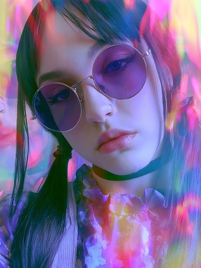 Neon Portrait Fashion Poster. poster