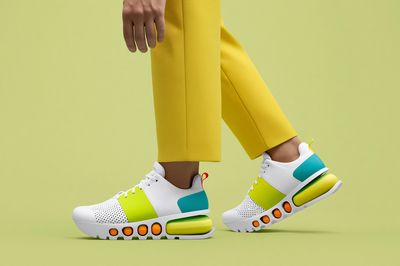 Colorblock Sneakers Fashion Poster.