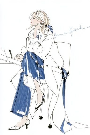 Fashion Sketch Woman Poster. poster — fashion art