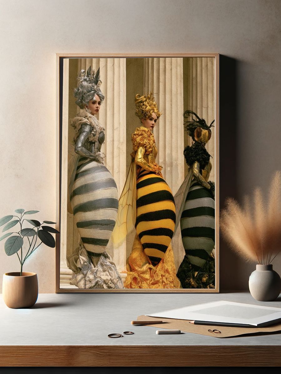 Bee Couture Fashion Poster. — room view 2