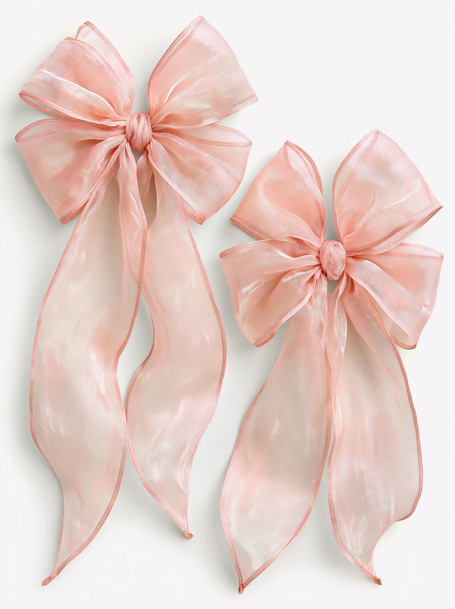 Blush Organza Bow Print. poster detail