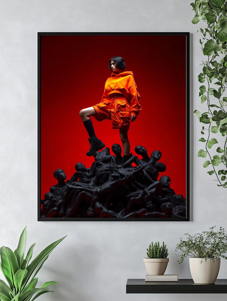 Avant-Garde Fashion Figure Poster. — room view 4