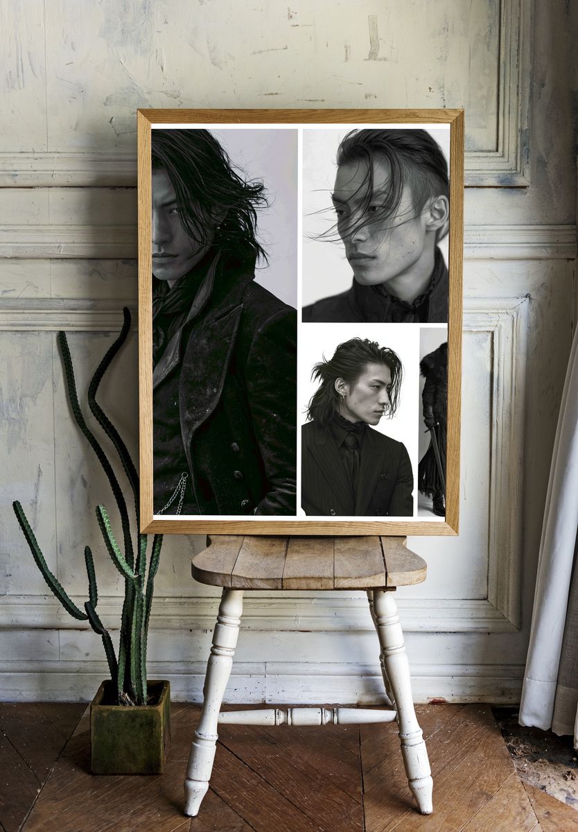 Gothic Fashion Portrait Poster. room preview