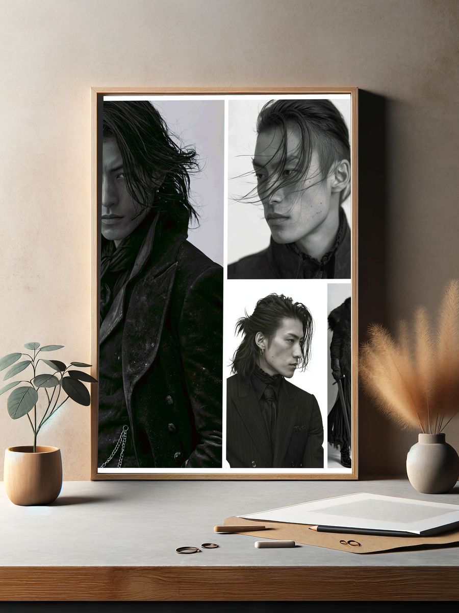 Gothic Fashion Portrait Poster. — room view 2