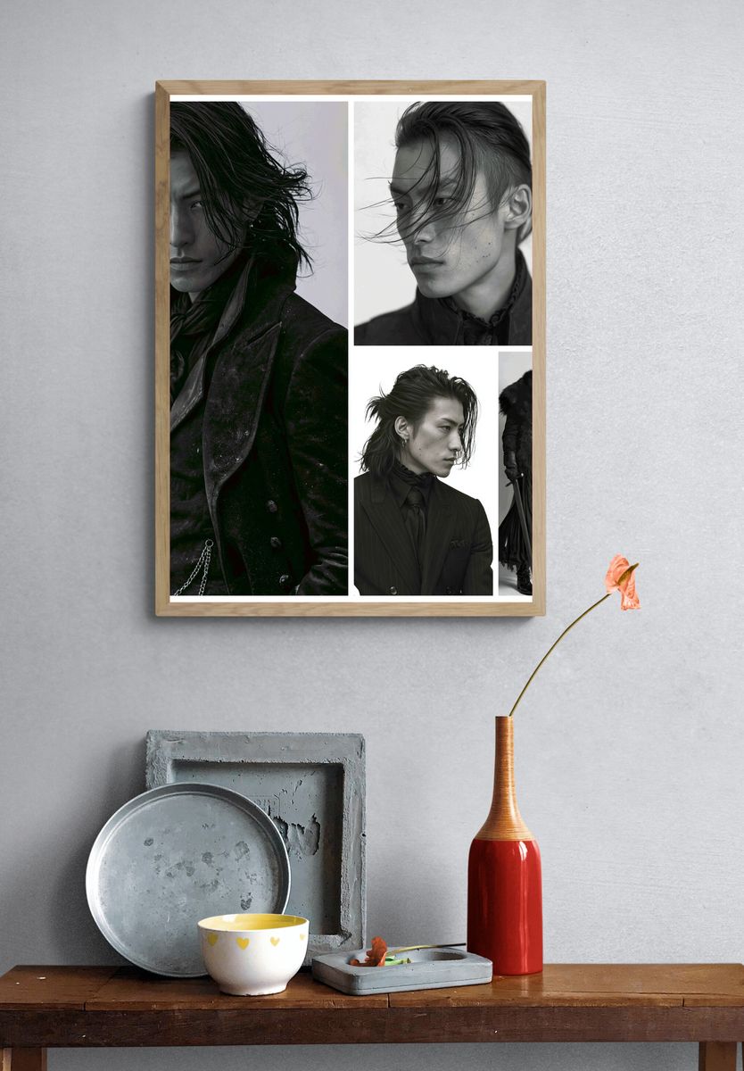 Gothic Fashion Portrait Poster. — room view 3