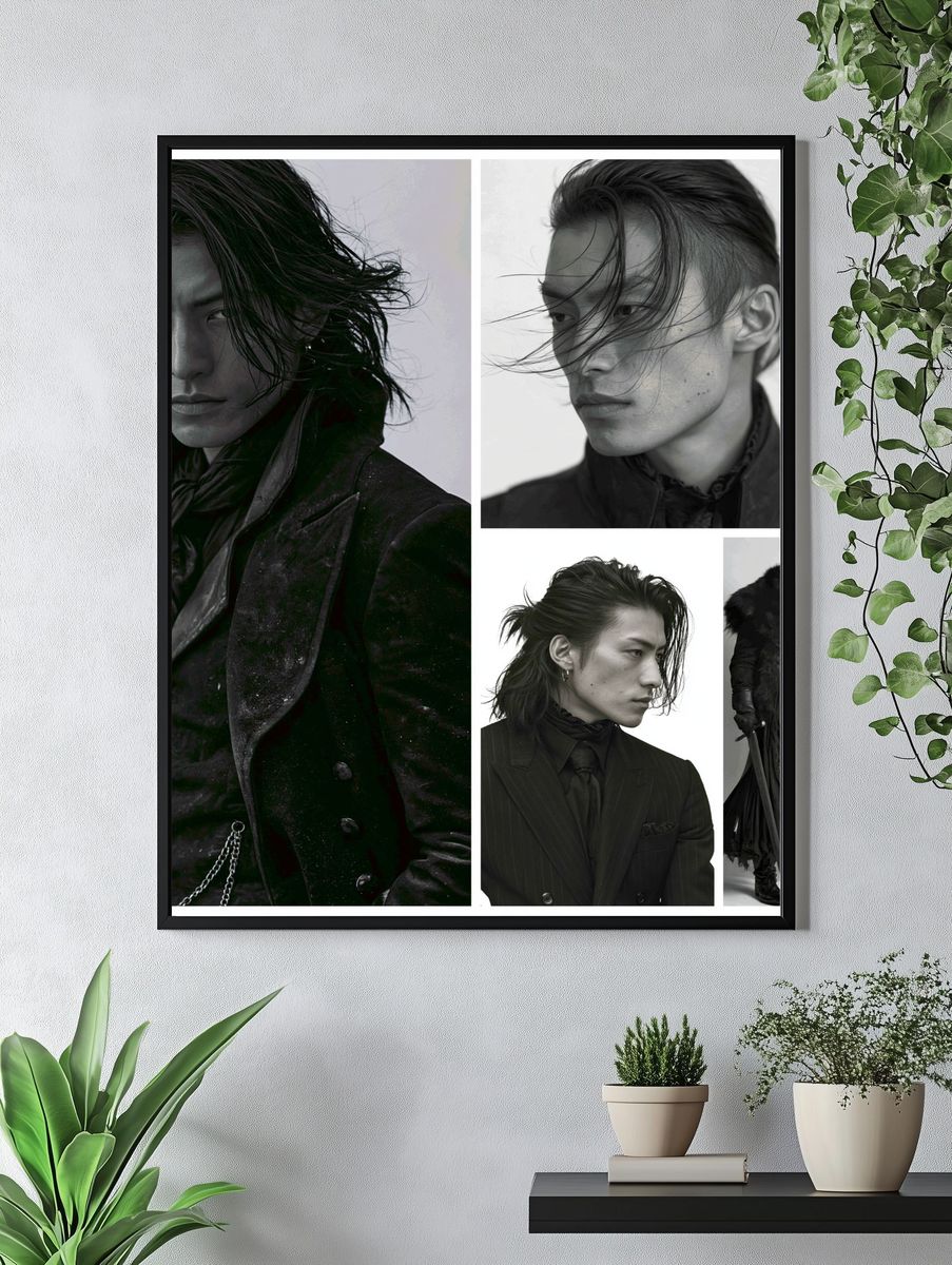 Gothic Fashion Portrait Poster. — room view 4