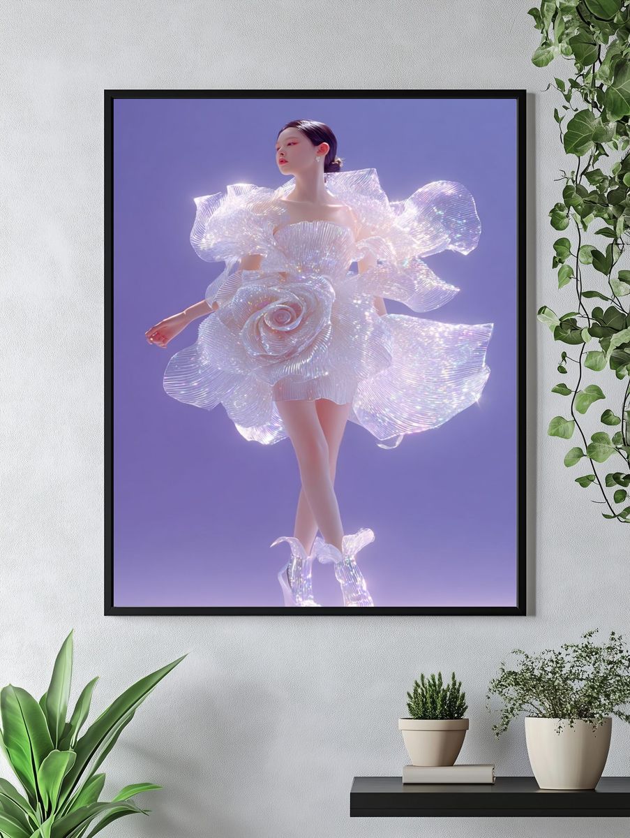 Iridescent Fashion Figure Poster. — room view 4