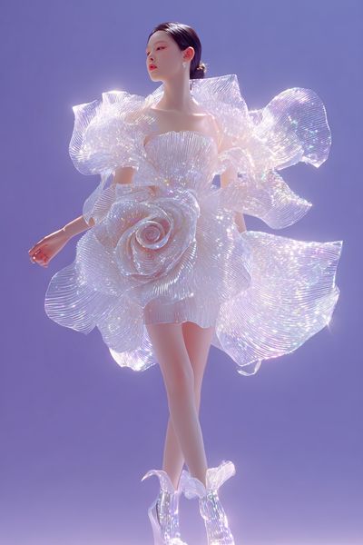 Iridescent Fashion Figure Poster. poster