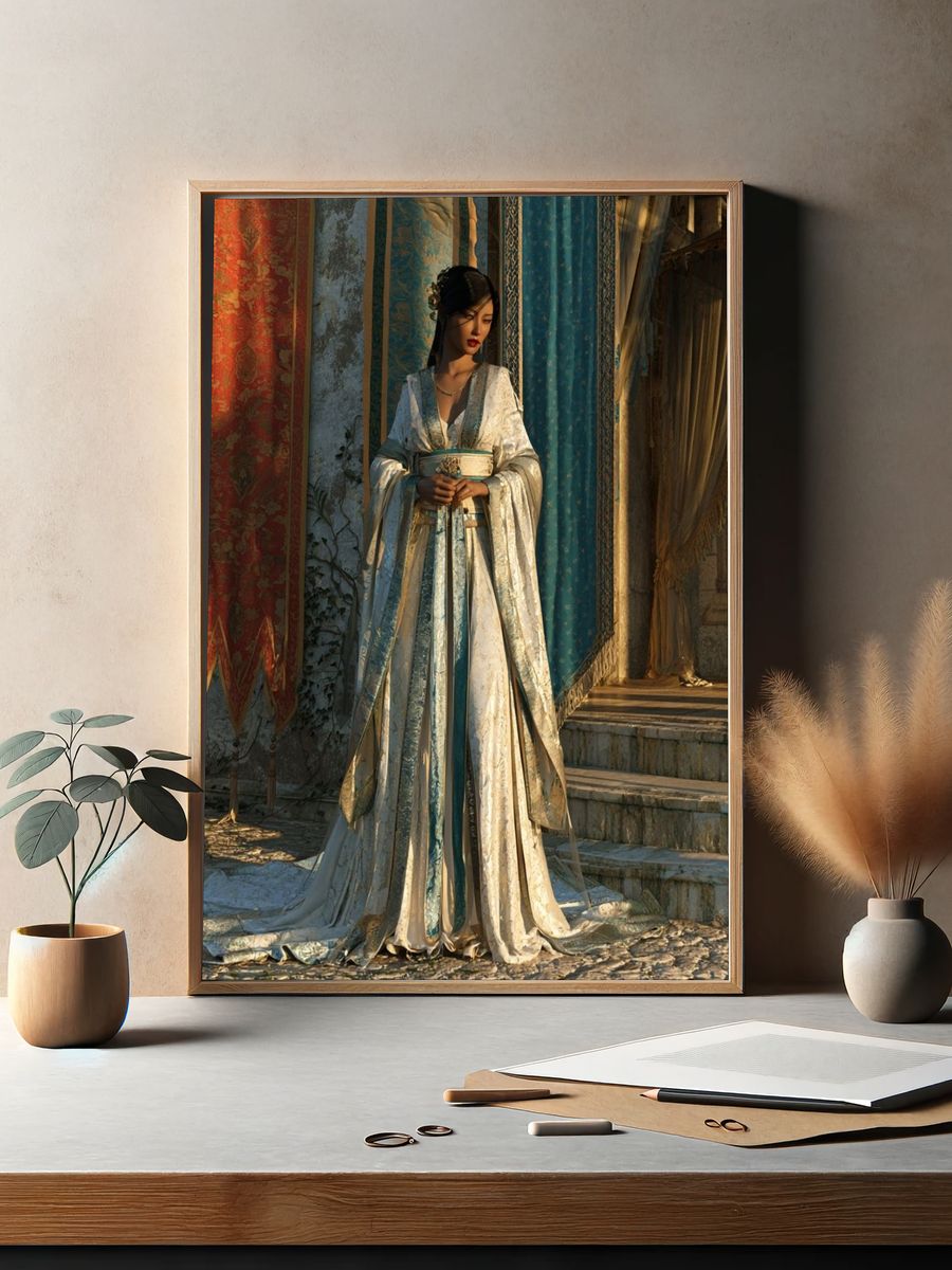 Regal Silk Portrait Poster. — room view 2