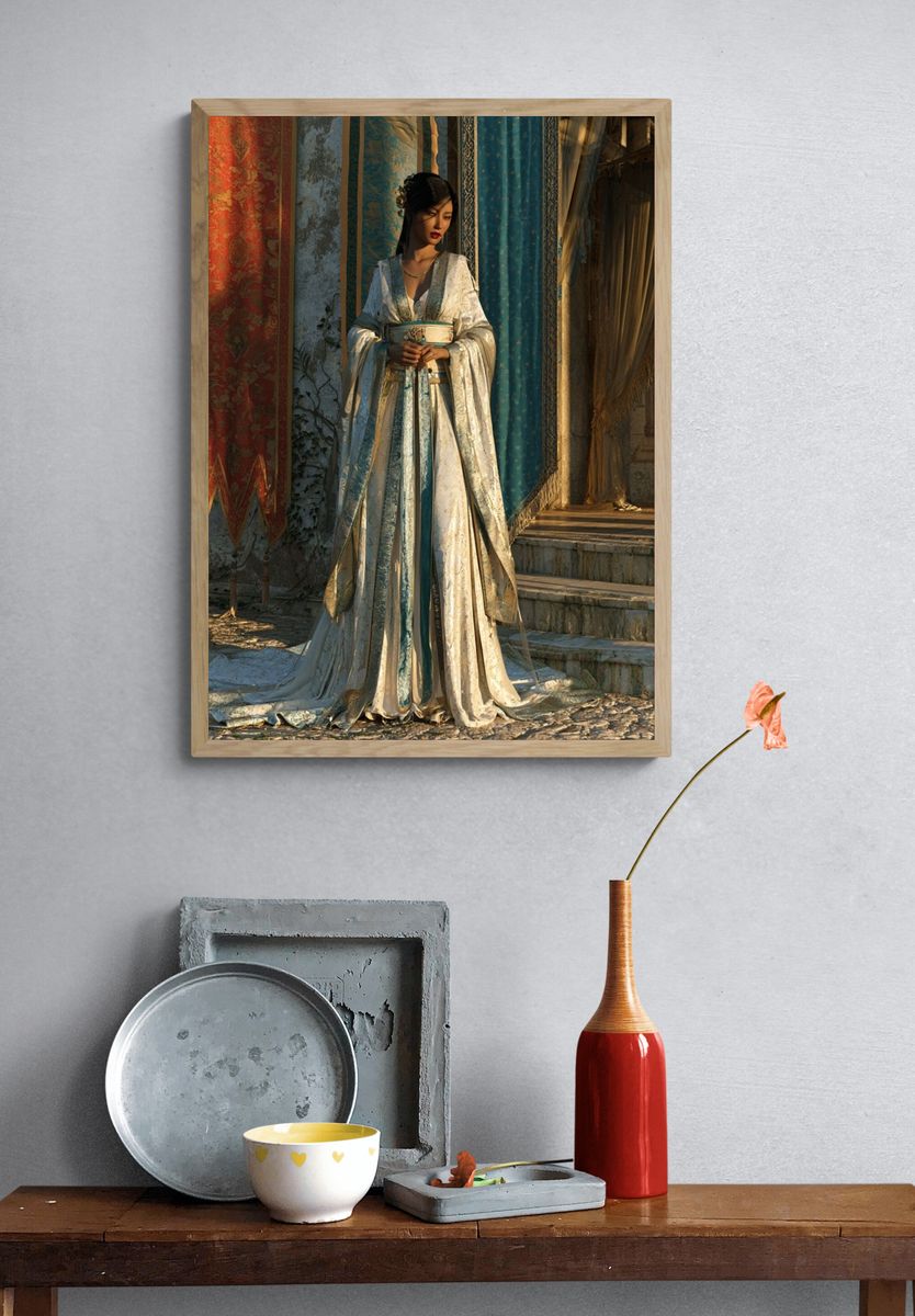 Regal Silk Portrait Poster. — room view 3