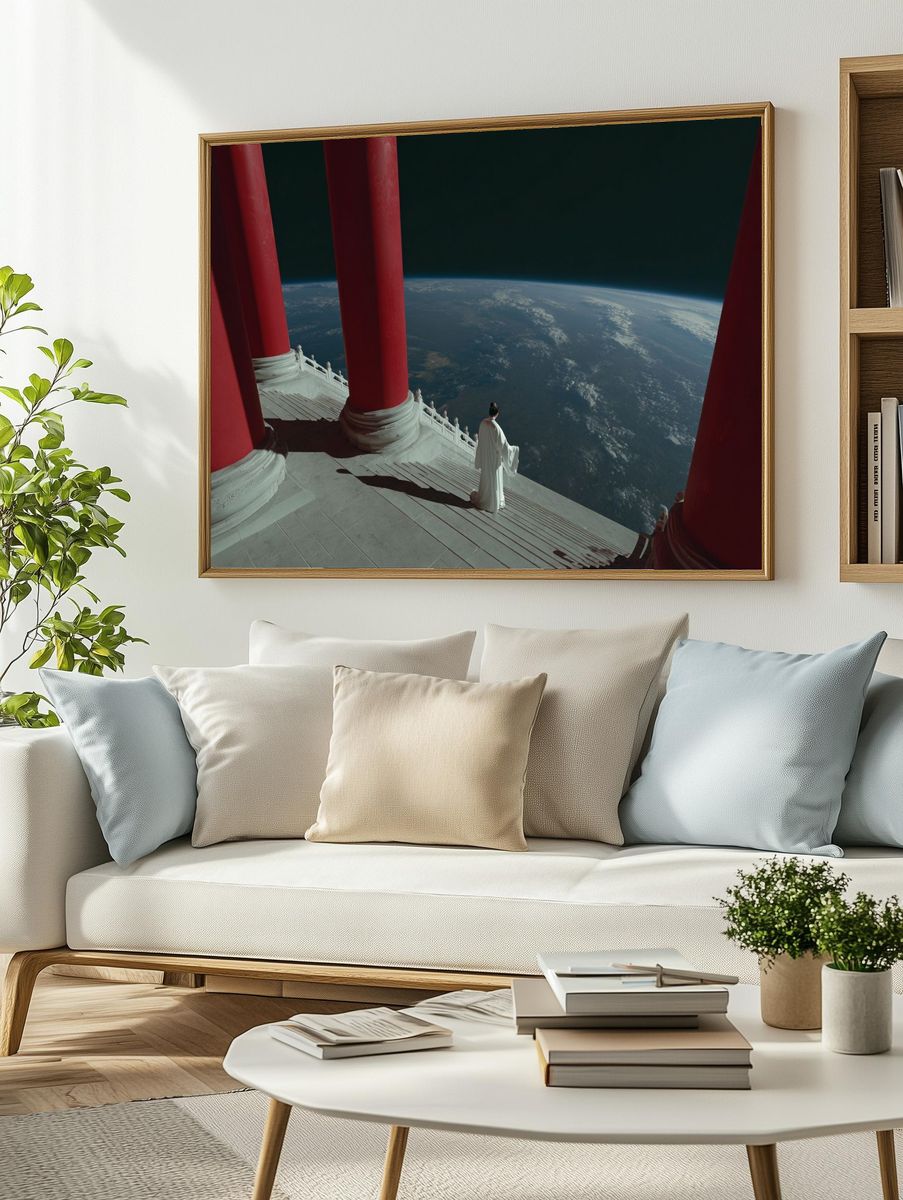 Celestial Temple View — Surreal Print. — room view 2