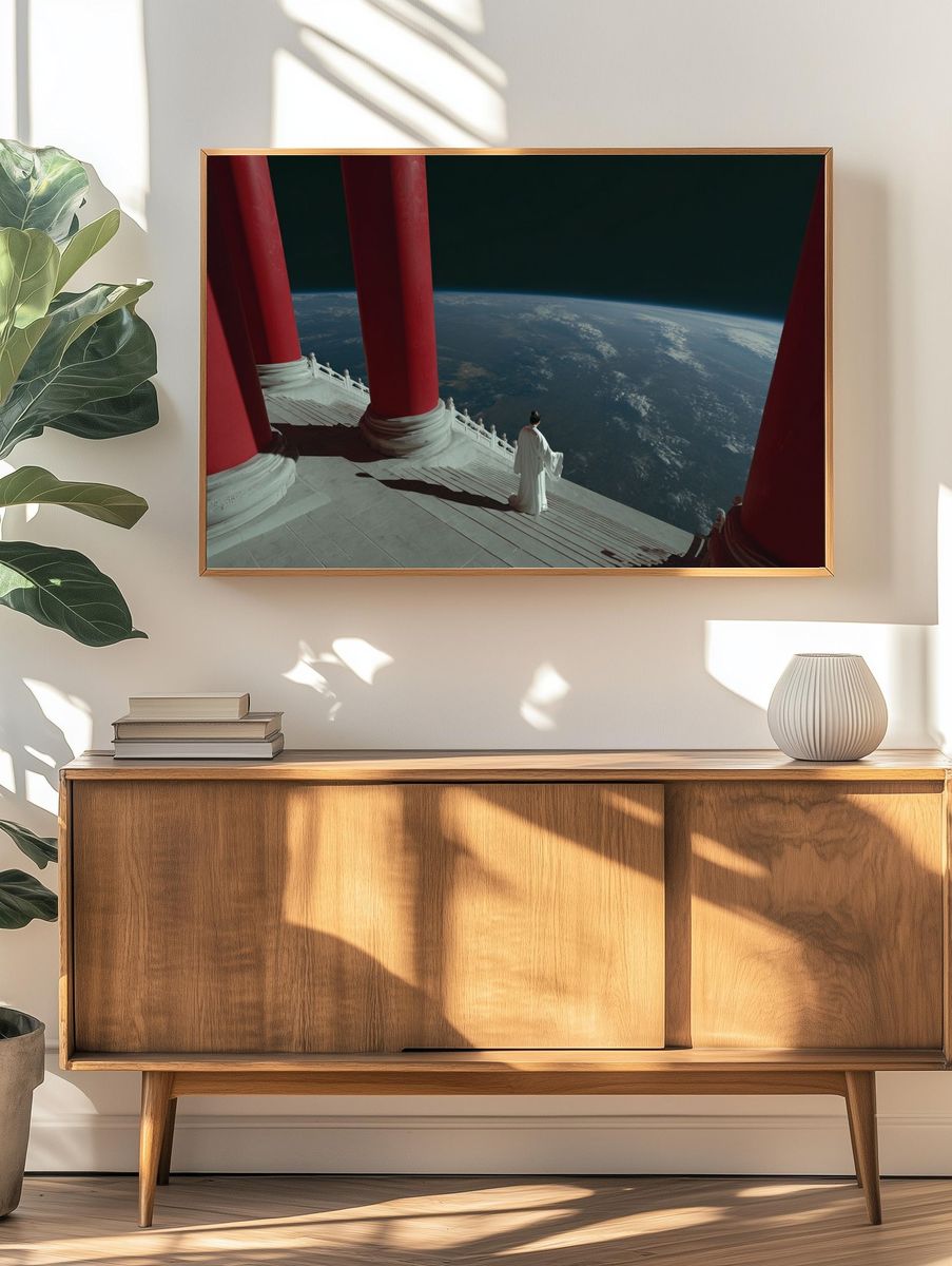 Celestial Temple View — Surreal Print. — room view 3