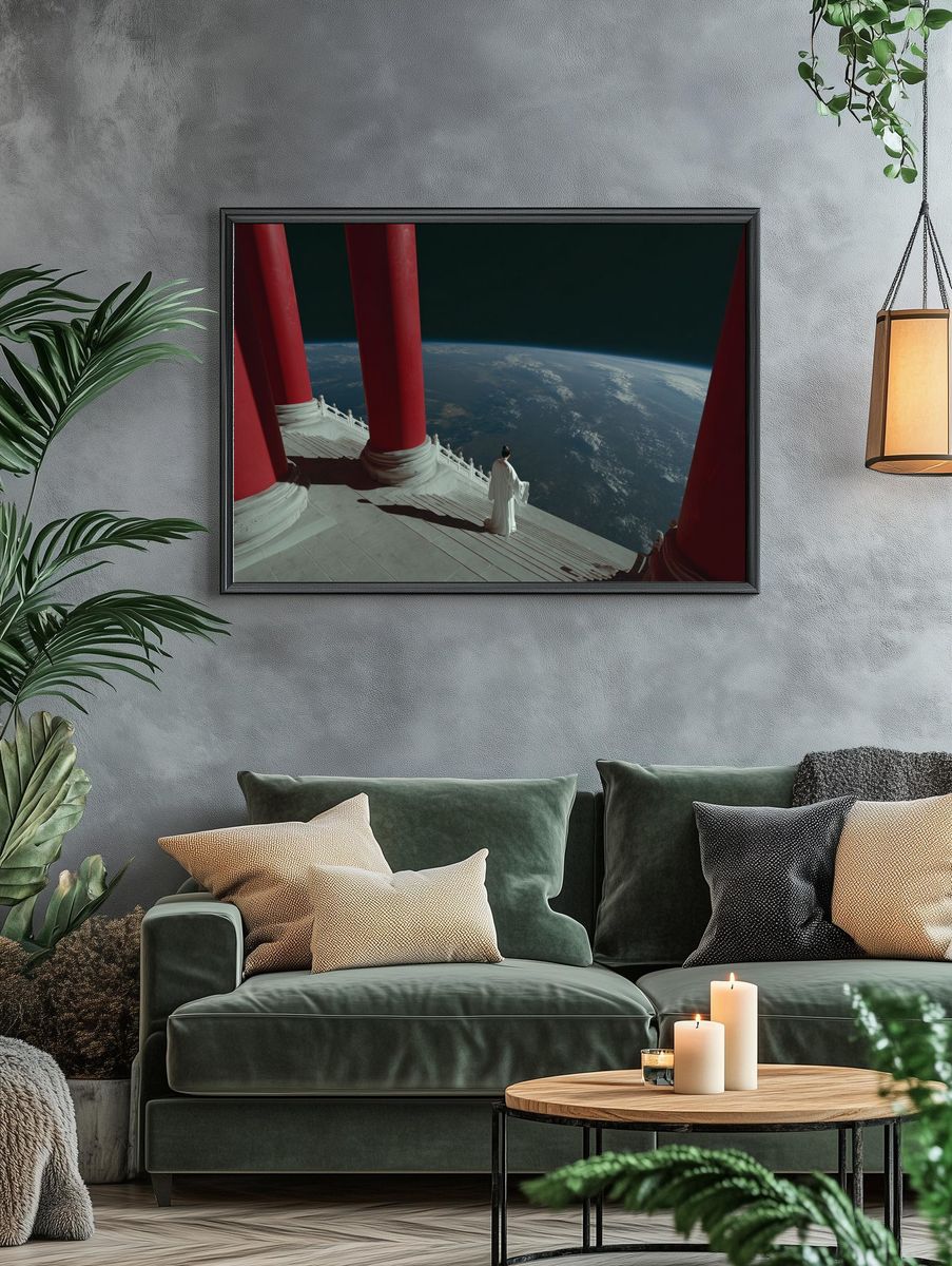 Celestial Temple View — Surreal Print. — room view 4
