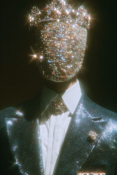 Crystal Crown Portrait Print. poster