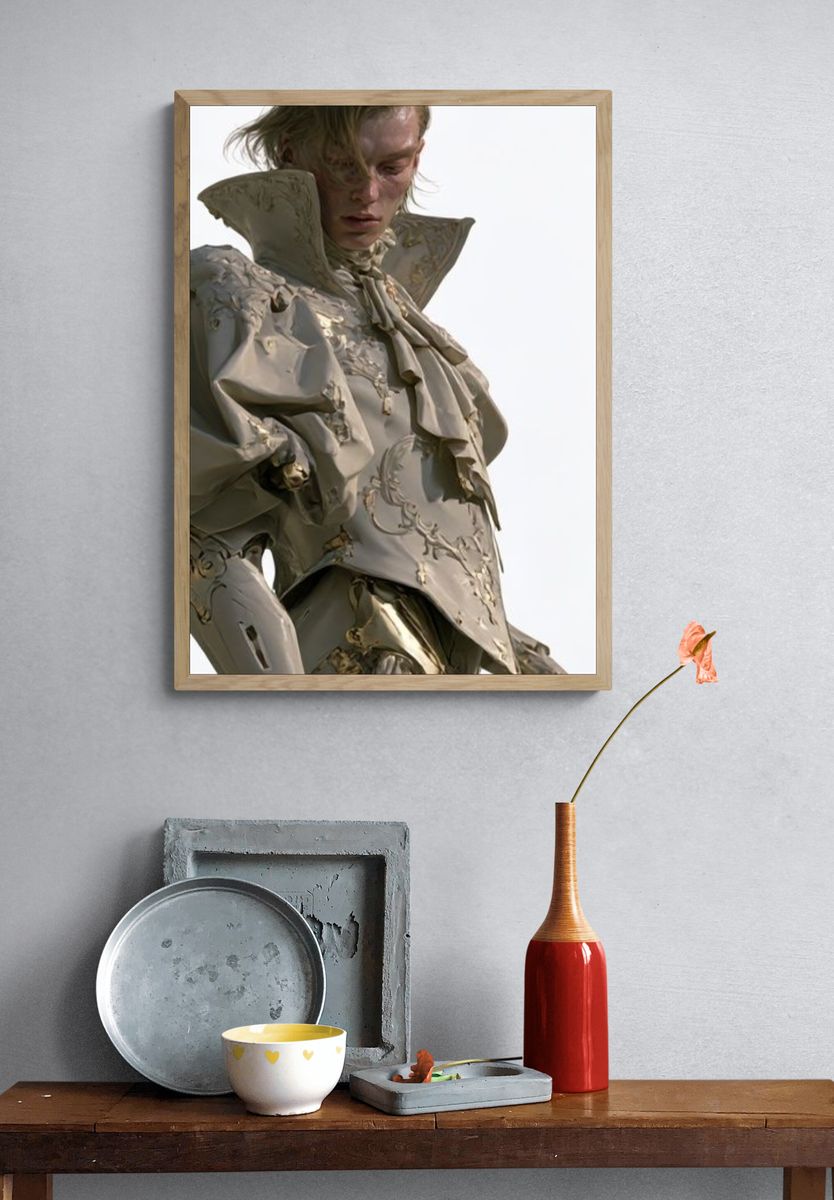 Avant-Garde Fashion Portrait Poster. — room view 3