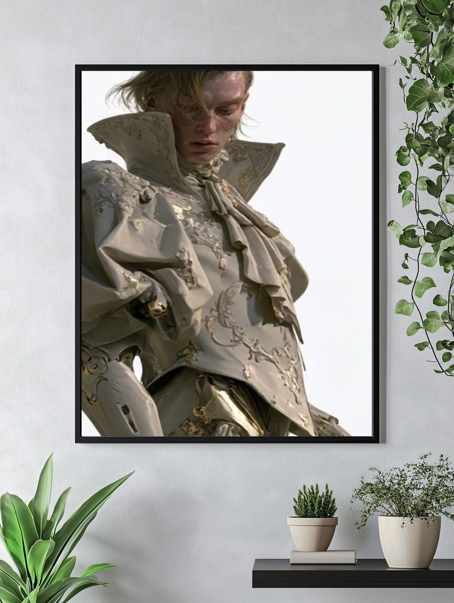 Avant-Garde Fashion Portrait Poster. — room view 4