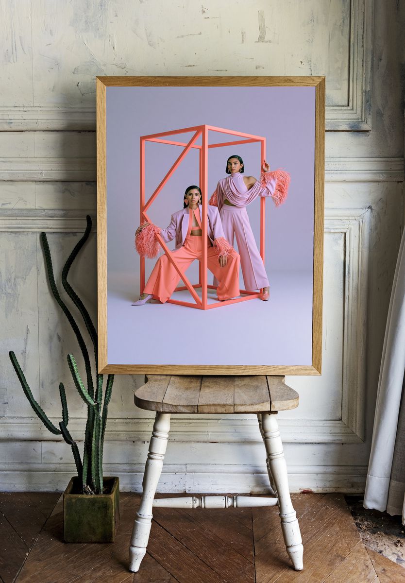 Fashion Editorial Portrait Poster. room preview