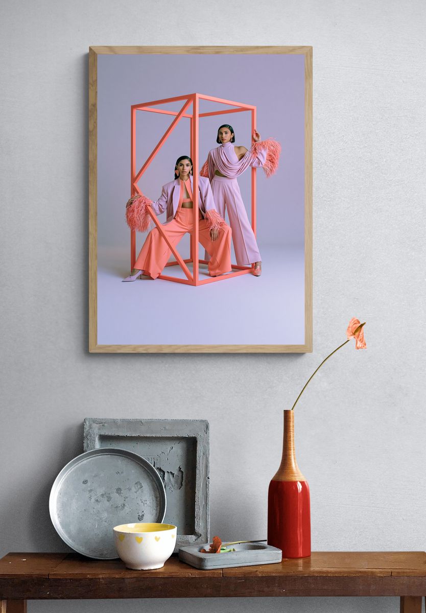 Fashion Editorial Portrait Poster. — room view 3