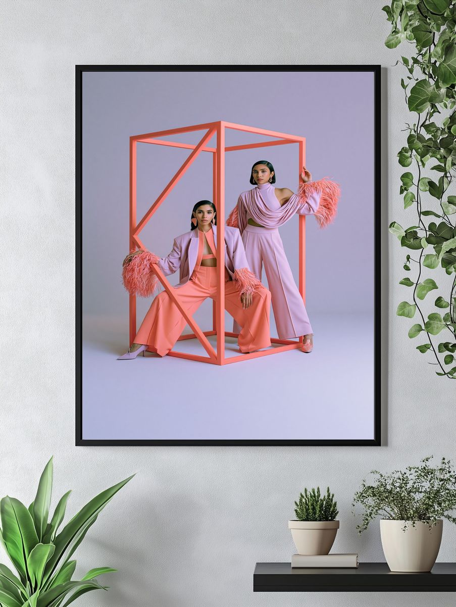 Fashion Editorial Portrait Poster. — room view 4