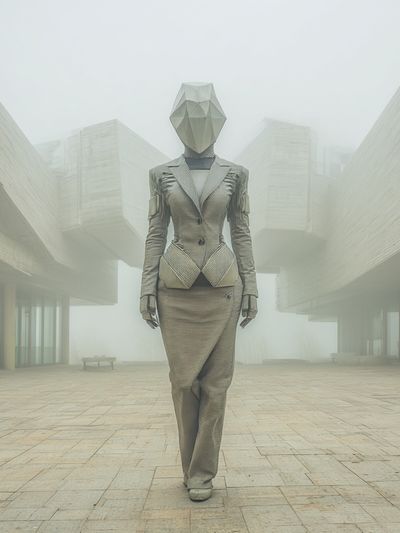 Futurist Fashion Figure Poster.