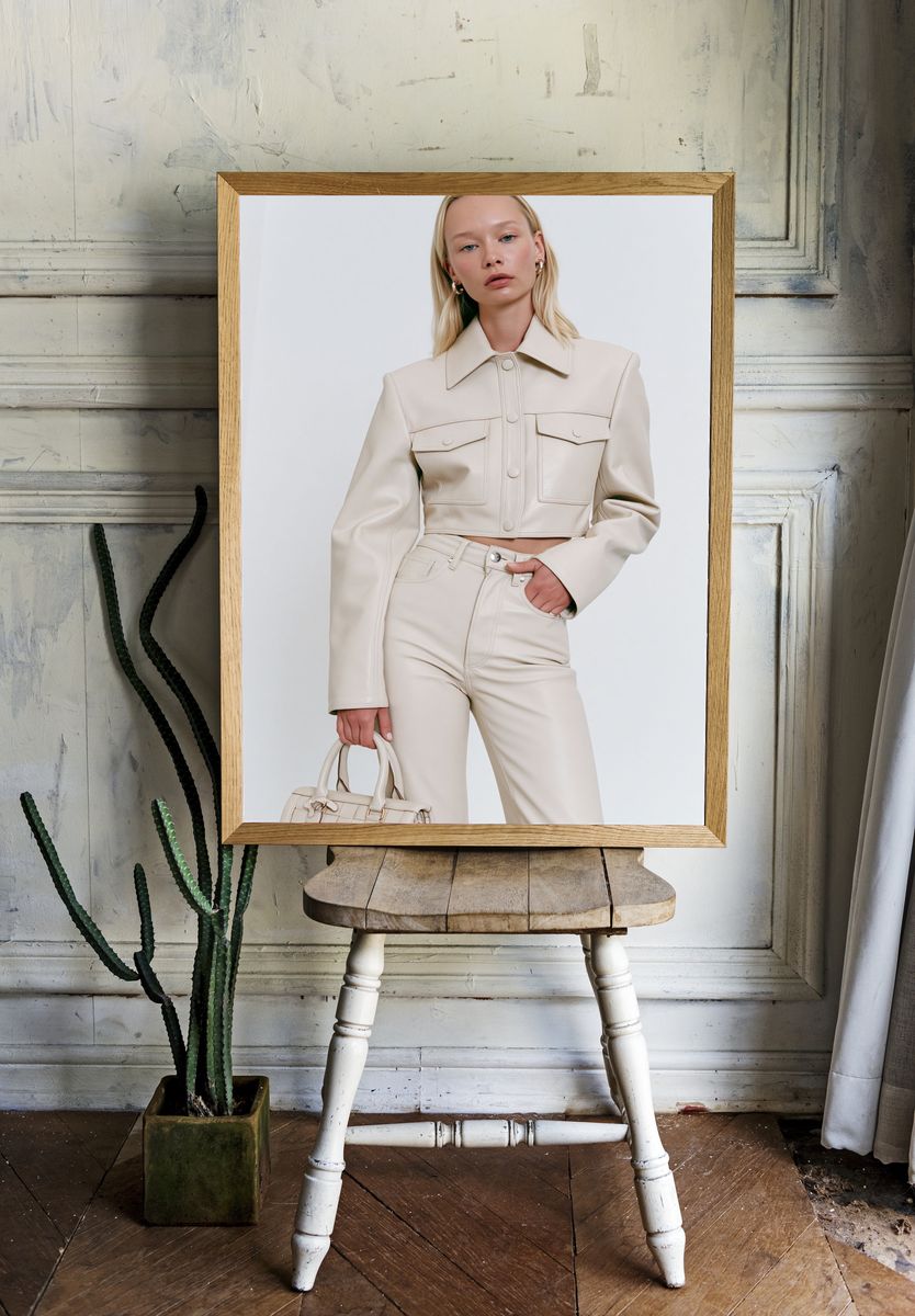 Minimalist Fashion Portrait Poster. — room view 1