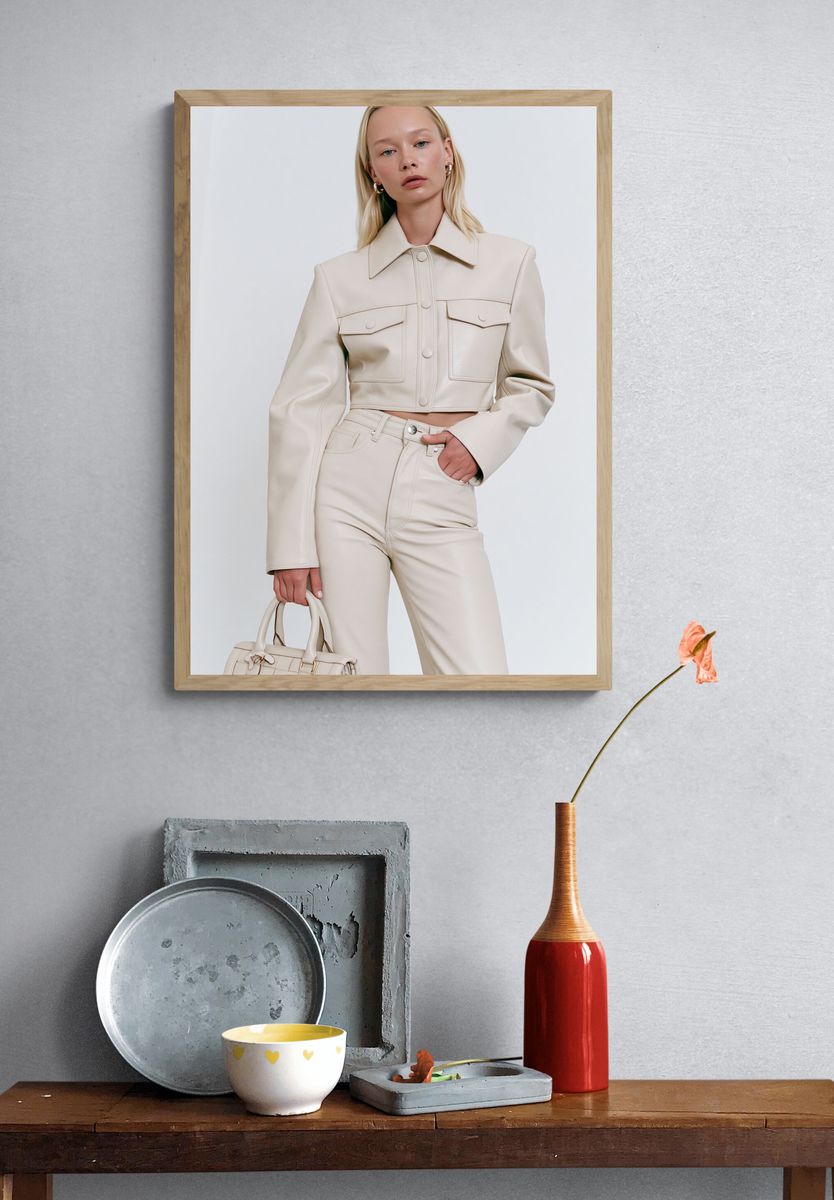 Minimalist Fashion Portrait Poster. — room view 3