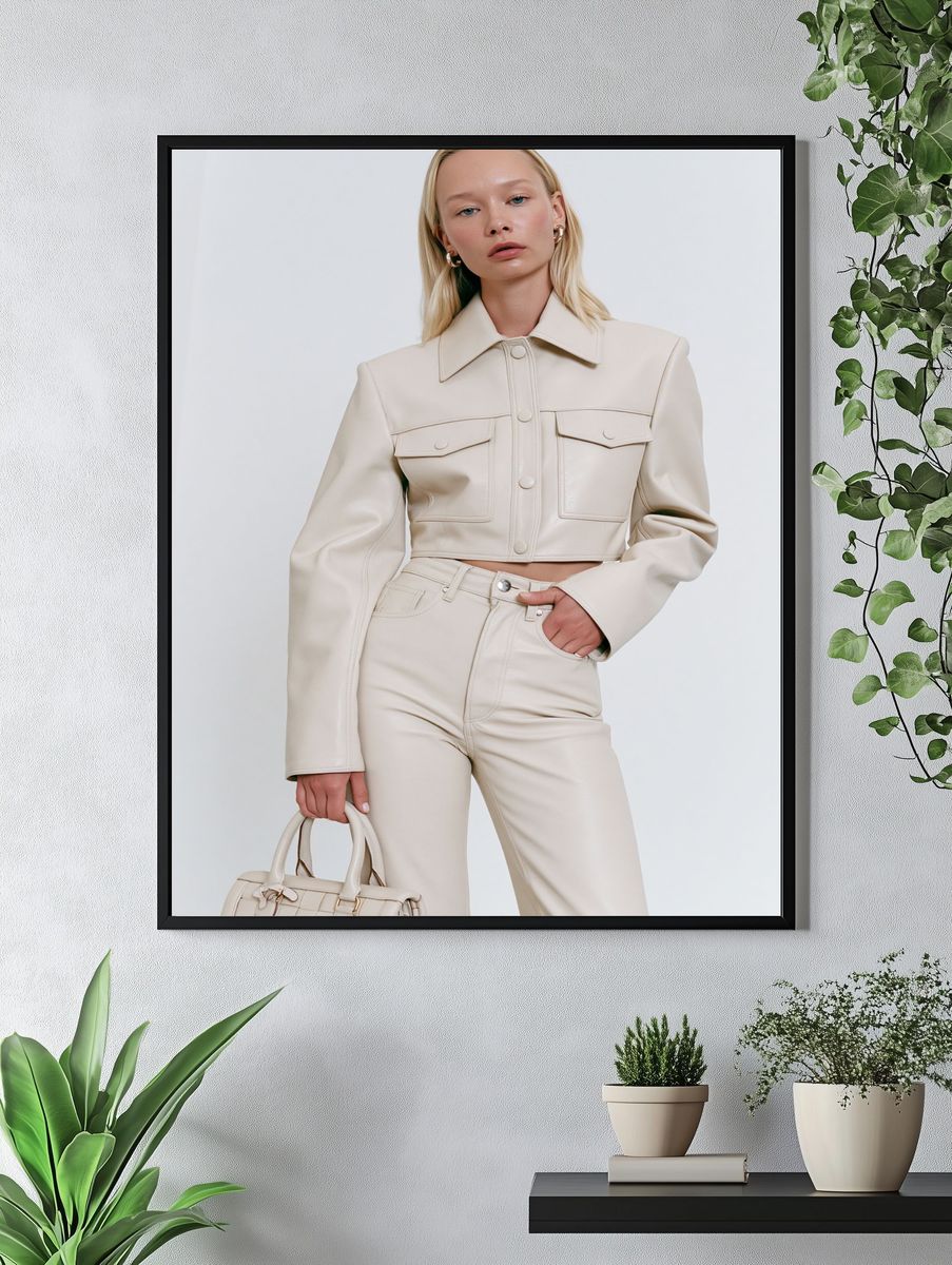 Minimalist Fashion Portrait Poster. — room view 4
