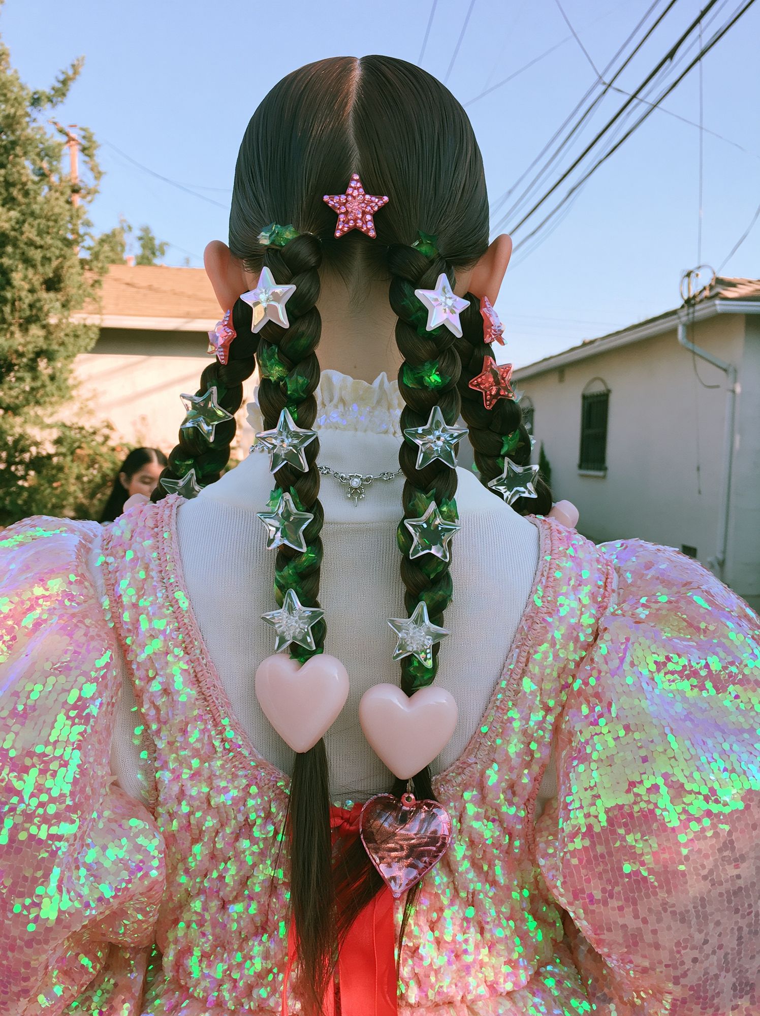 Star Braids Fashion Portrait Poster. poster detail