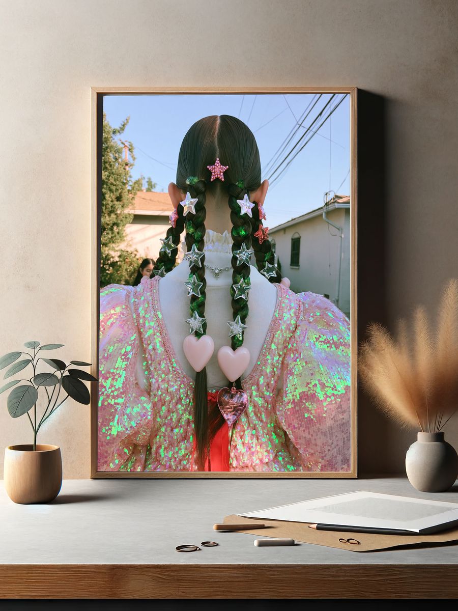 Star Braids Fashion Portrait Poster. — room view 2