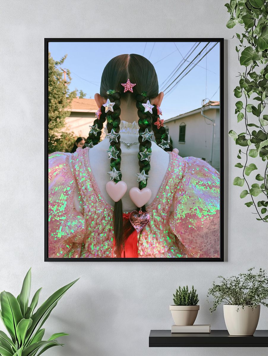 Star Braids Fashion Portrait Poster. — room view 4