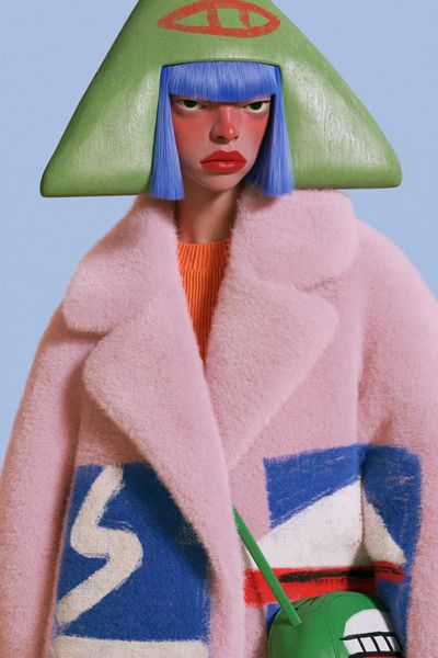 Avant-Garde Fashion Portrait Poster.