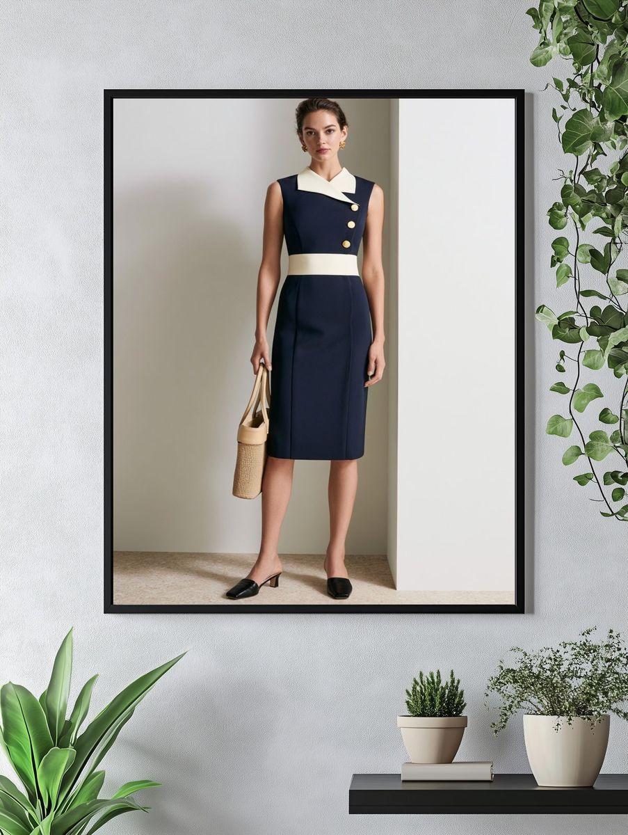 Elegant Fashion Portrait Poster. — room view 4