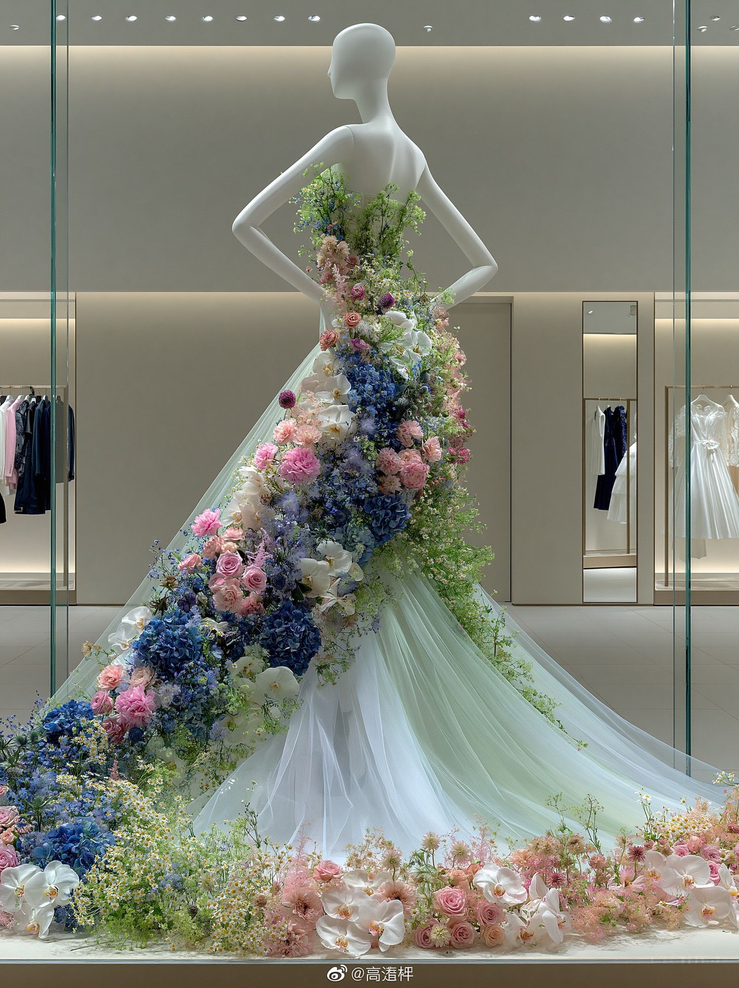 Floral Couture Mannequin Poster. poster detail