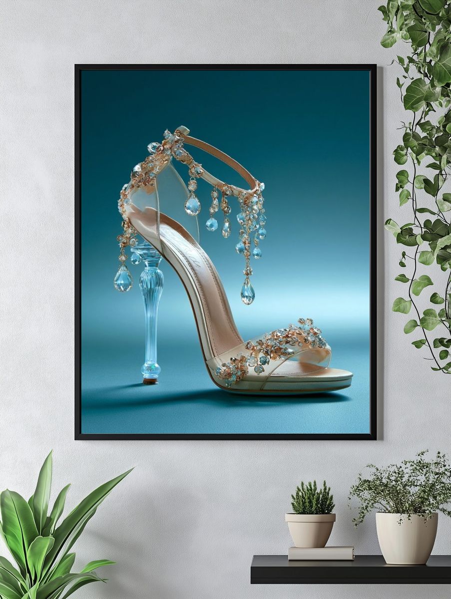 Crystal High Heel Fashion Poster. — room view 4