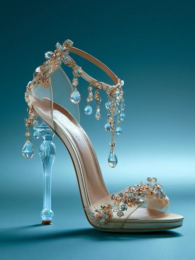 Crystal High Heel Fashion Poster.