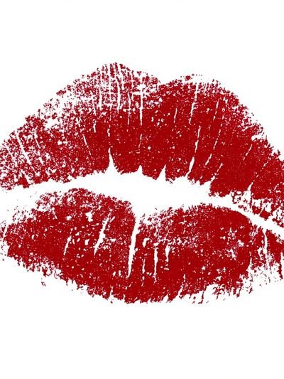 Red Lip Print Poster