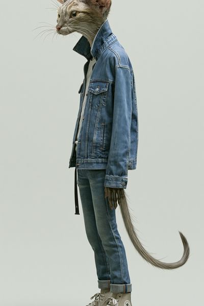 Fashion Cat Portrait Poster.