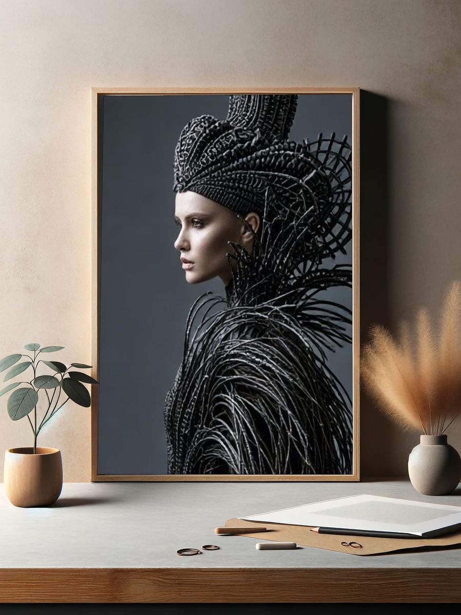 Avant-Garde Portrait Fashion Poster. — room view 2