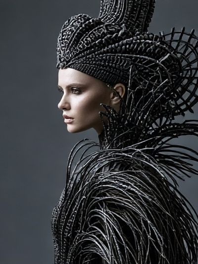 Avant-Garde Portrait Fashion Poster.