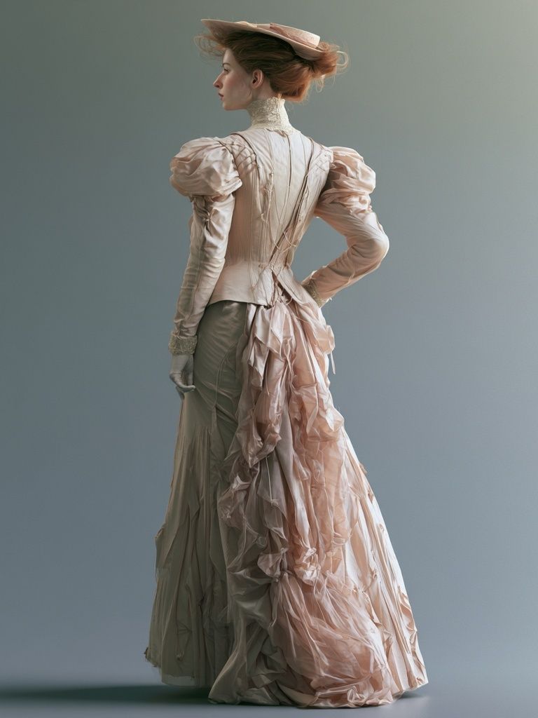 Victorian Fashion Portrait Poster. poster detail