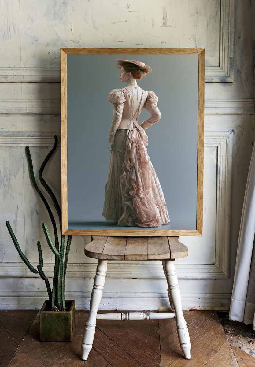 Victorian Fashion Portrait Poster. — room view 1