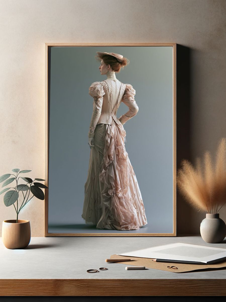 Victorian Fashion Portrait Poster. — room view 2