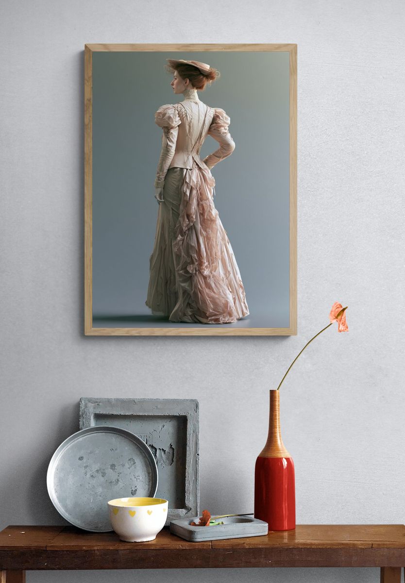Victorian Fashion Portrait Poster. — room view 3