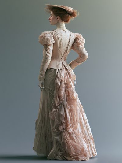 Victorian Fashion Portrait Poster. poster