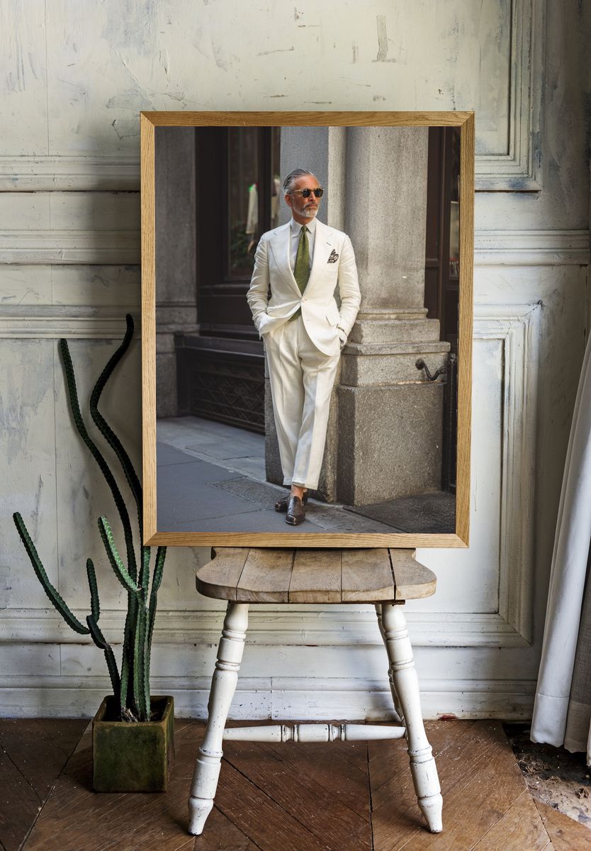 Elegant Street Style Portrait Poster. — room view 1