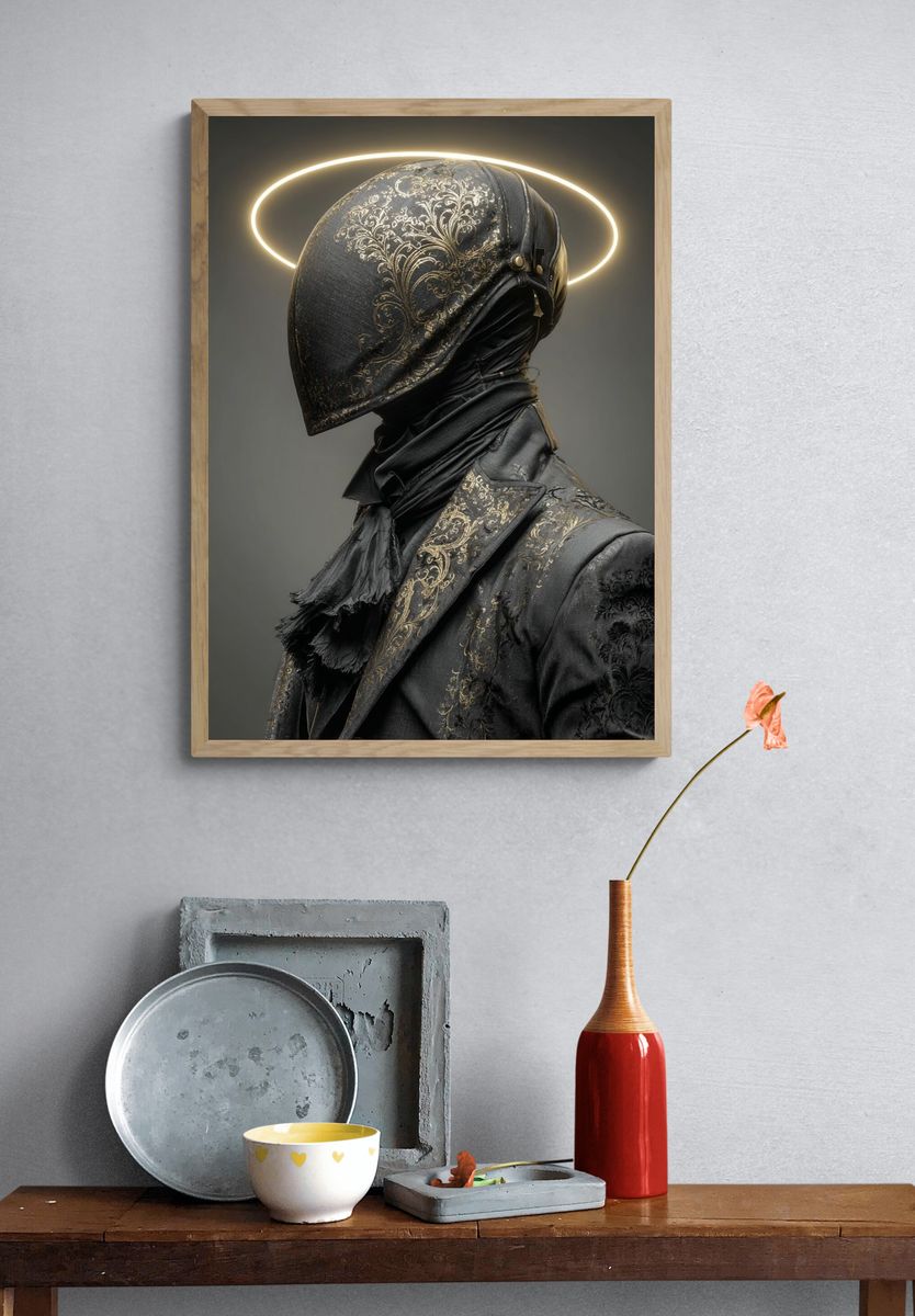 Haloed Fashion Portrait Print. — room view 3