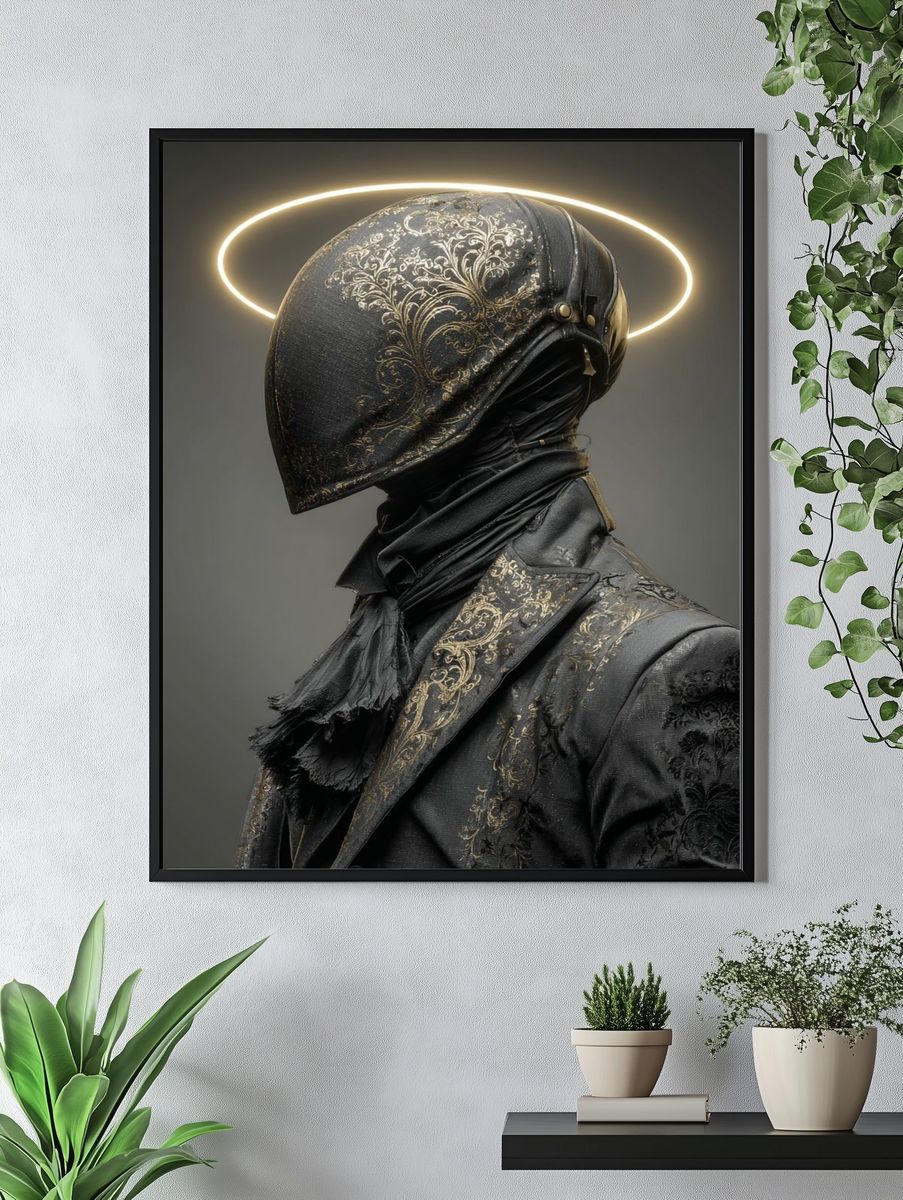 Haloed Fashion Portrait Print. — room view 4